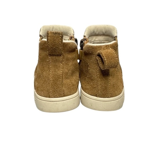 Ugg Kids Hamden II Suede Boots Side Zip Beige Toddler Girls Size 11 - Picture 4 of 15